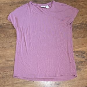 St. Tropez Short-Sleeve Tee in Dusty Mauve
